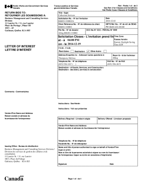 Request for Information for Collection Services