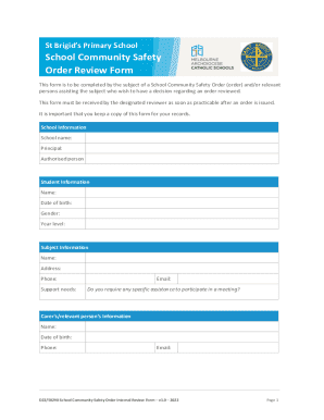 Health and Safety Policy - St Brigid's Catholic Primary School