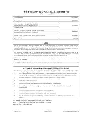 Form SF-302 Schedule of Compliance Agreement Fee 20180601.doc
