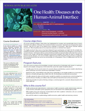Short Course Participant Enrolment Form