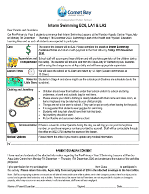 INTERM-SWIMMING LESSONSPre-primary to Year 6