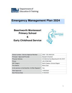 Emergency Management Plan 2024