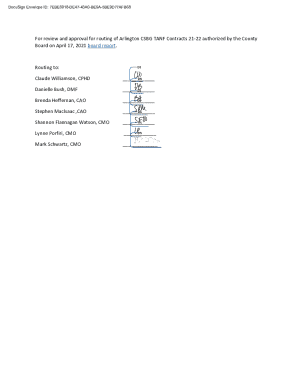 For review and approval for routing of Arlington CSBG ...