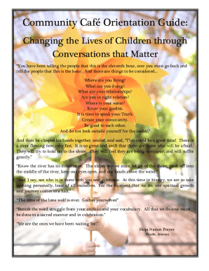 Community Café Orientation Guide