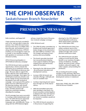 Canadian Institute of Public Health Inspectors 89th Annual ...