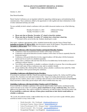 Parent-teacher Conferences Notification