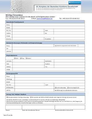 Veranstaltende Organisation
