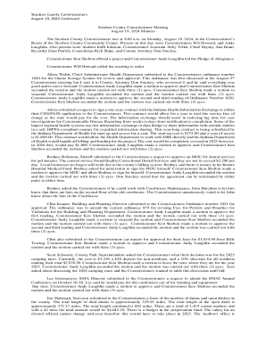 Steuben County Commissioner Meeting Minutes