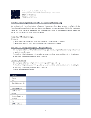 Formular zur Erstellung eines Entwurfes fr ...