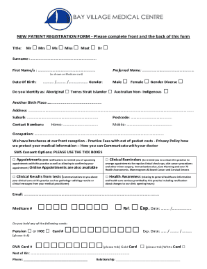 New Patient Registration Form