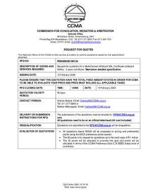 employer applies for maintenance service determinationccma