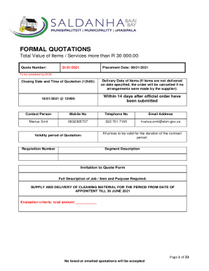 SUPPLY AND DELIVERY OF CLEANING MATERIAL FOR THE PERIOD FROM DATE OF