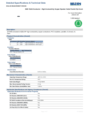 8649 Multi-conductor - High-conductivity Copper Speaker Cable