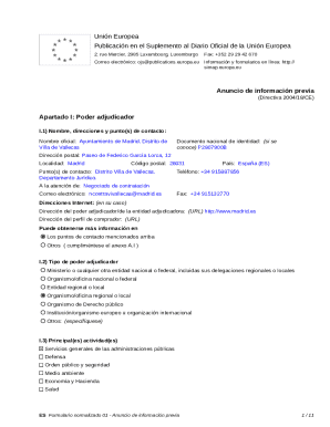 Anuncio de informacin previa - atencin a la ... - sede electrnica