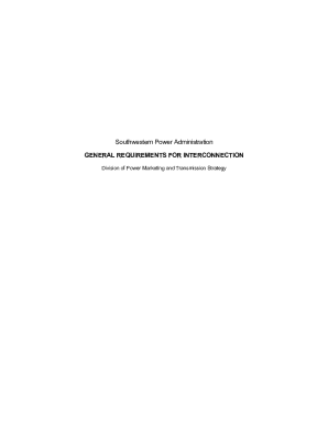 General Requirements for Interconnection