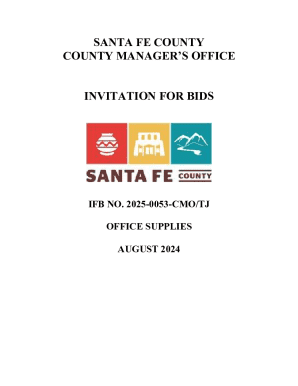 Ifb No. 2025-0053-cmo/tj