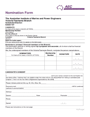 Nomination Form