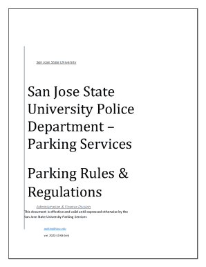 Parking Rules & Regulations