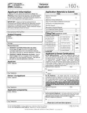 Variance Application