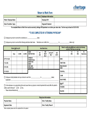 Employee Medical &amp; Work Status Form - CT.gov