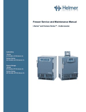 Freezer Service and Maintenance Manual