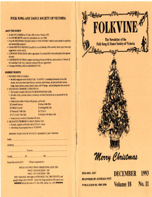 Folk Victoria Membership Form