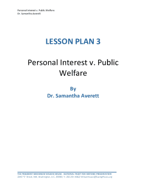 Personal Interest V. Public Welfare