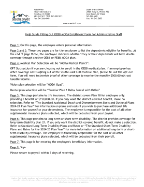 Oebb Moda Enrollment Form