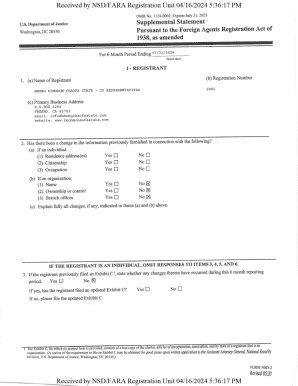 Supplemental Statement