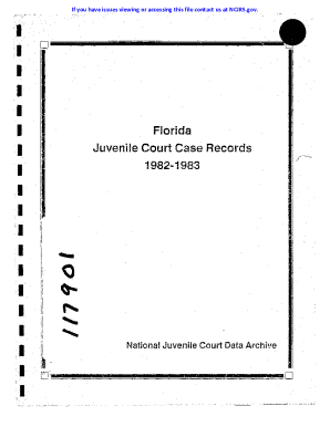 Florida Juvenile Court Case Records 1982-1983