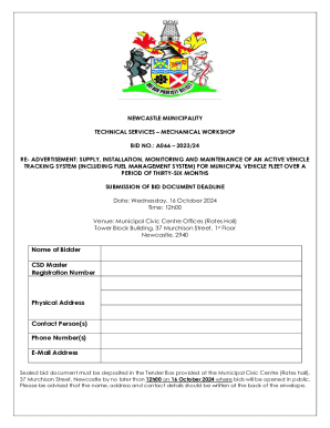 Bid for Active Vehicle Tracking System