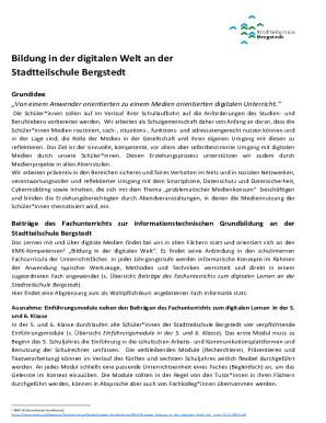 Bildung in der digitalen Welt an der Stadtteilschule Bergstedt