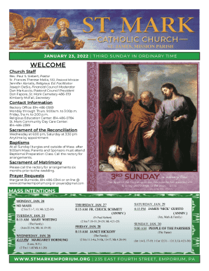 St. James Mission Parish Bulletin