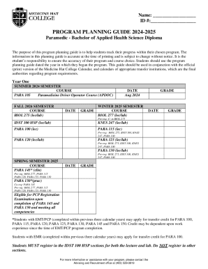 Program Planning Guide 2024-2025