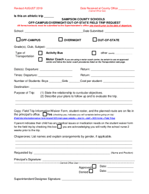 Field Trip Request Form
