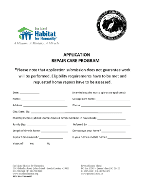 APPLICATION for Master Ship Repair Agreement (MSRA) ...