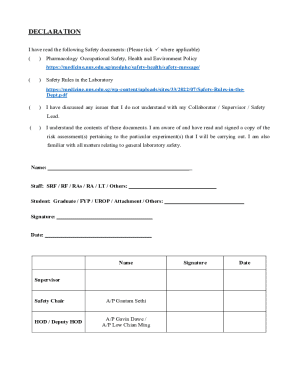 Department of Pharmacology Safety and Health Induction ...