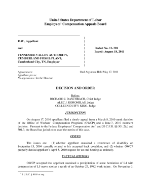 Employees’ Compensation Appeals Board Decision