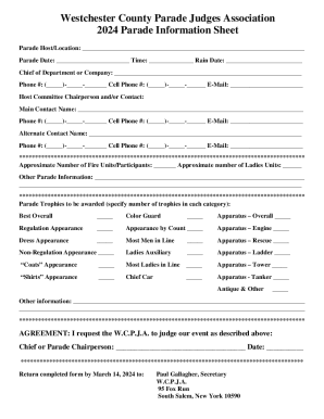 Westchester County Parade Judges Association