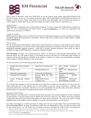 These Terms of Business valid from 24/05/2018 set out the ...