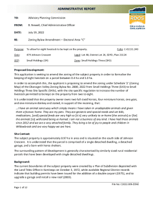 Zoning Bylaw Amendment Application