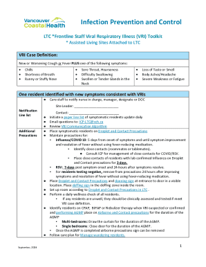 Ltc Frontline Staff Viral Respiratory Illness (vri) Toolkit