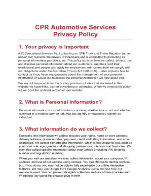 Terms &amp; Conditions - CPR AUTO SALES AND FINANCE