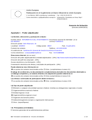 Anuncio de licitacin - mantenimiento y soporte del software oracle. / es-madrid. 2012-171523 / 2533765