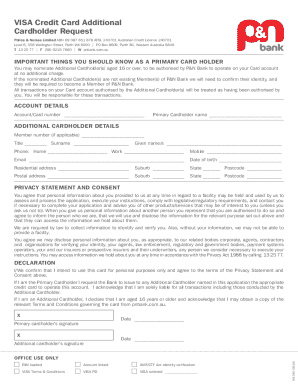 Credit Card Application Checklist