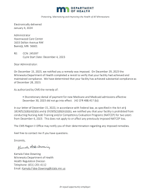 Havenwood Care Center Compliance Report