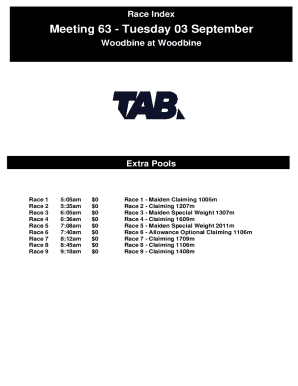 Race 1 - Maiden Claiming 1005m
