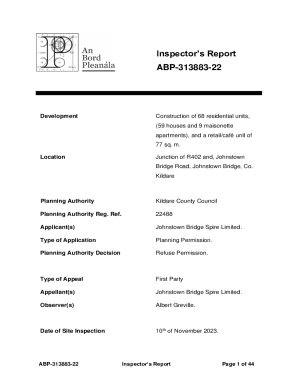 Inspector's Report ABP-313883-22 - Dublin