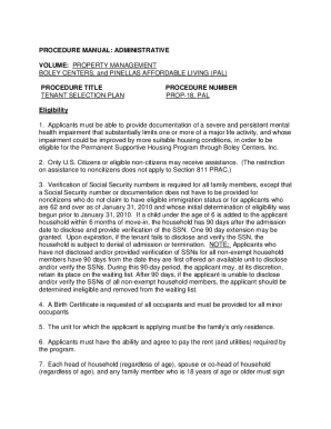 FACILITY LEASING PROCEDURE MANUAL