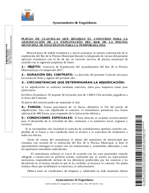 Bases del concurso de adjudicacin del ...